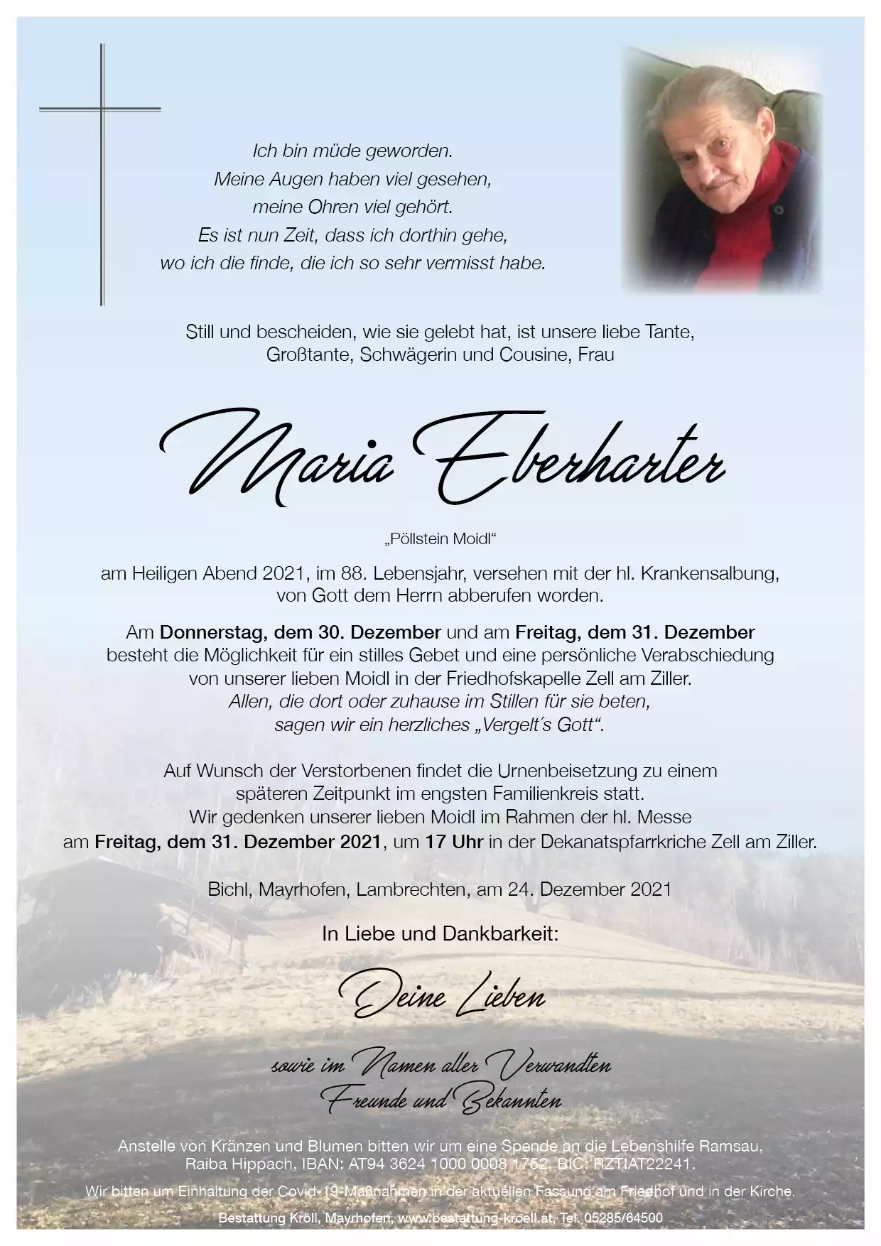 Parte von Maria Eberharter